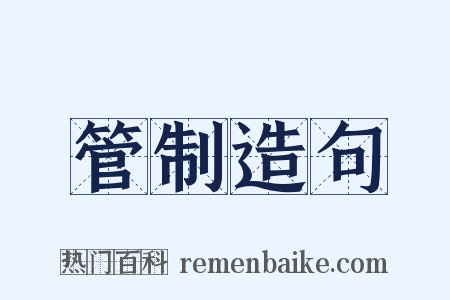 管制造句是什么意思的图片